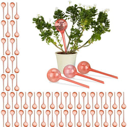 Globes d'arrosage en plastique, lot de 80, distributeur eau, plantes, 2 semaines, 250 ml, pot fleurs, rouge