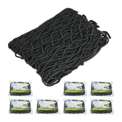 Relaxdays - Filet de remorque, lot de 8, protection chargement extensible jusqu'à 3 x 2 m, noir