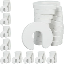 Bloque-porte, lot de 100, pour tiroir, anti-pincement pour bébés et enfants, mousse, HLP 2 x 9 x 10,5, blanc