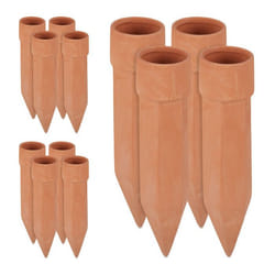 Cône en argile d’arrosage lot de 12 accessoire d’arrosage Bouteilles d’15 L 19 x 45 cm terre cuite