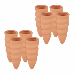 Cône en argile d’arrosage lot de 8 accessoire d’arrosage Bouteilles d’15 L 115 x 45 cm Terre cuite