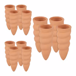 Cône en argile d’arrosage lot de 12 accessoire d’arrosage Bouteilles d’15 L 115 x 45 cm Terre cuite