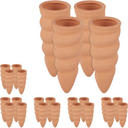 Relaxdays - Cône en argile d'arrosage, lot de 24, accessoire d'arrosage, Bouteilles d'1,5 l, 11,5 x 4,5 cm, Terre cuite
