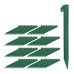 Piquet de fixation lot de 64 sardines de tente piquets dancrage pour sol et jardin 31 cm de long plastique vert