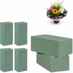 Les fleuristes et les bricoleurs peuvent créer des compositions florales faites de fleurs fraîches avec la mousse florale en ...