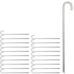 Ancres de sol, lot de 20, longues sardines de tente, pavillon, trampoline, acier zingué de 45 cm, argenté