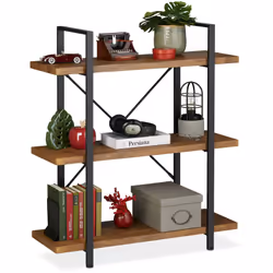 Cetteétagère de salon offre beaucoup d'espace de rangement pour les livres, lesdossiers, les photos, la décoration ou même le ...
