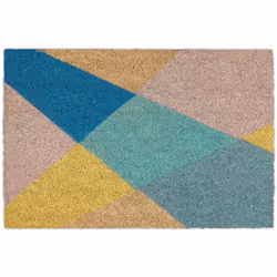 Avec ce paillasson originalà motif géométrique, vous mettez des accents colorés dans votre entrée, àl'intérieur ou à l'extéri ...