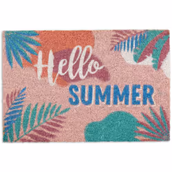 Avec cejoyeux paillasson en noix de coco aux couleurs vives et l'inscription HelloSummer, vous accueillez non seulement l'été ...