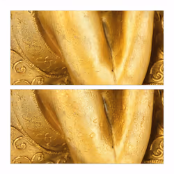 Relaxdays - Statue de Bouddha jardin, résistant aux intempéries et au gel, repos, objet déco xl, hlp 61 x 40 x 37 cm, doré - Vue supplémentaire 6