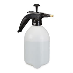 Relaxdays Vaporisateur de jardin 2 litres buse en laiton réglable pour eau et désherbant pulvérisateur blanc-noir
