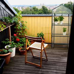 Relaxdays - Serre pour balcon, bâche en pvc, structure en acier, 3étagères, HxLxP : 126 x 59 x 37 cm noir/transparent - Vue supplémentaire 5