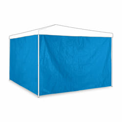 Paroi latérale tonnelle, lot de 2, panneau pour pavillon 3x2 m, imperméable, sans fenêtres, plastique, bleu - Relaxdays