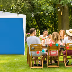 Paroi latérale tonnelle, lot de 2, panneau pour pavillon 3x2 m, imperméable, sans fenêtres, plastique, bleu - Relaxdays