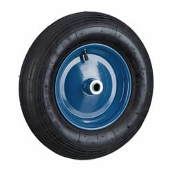 Relaxdays - Roue de brouette 4.80 4.00-8, pneu de rechange, 2PR, charge maximale : env. 120 kg, jante en acier, noir/bleu