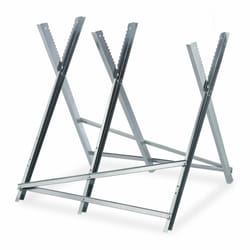 Chevalet de sciage, pliable, charge maximale 150 kg, acier, hlp: 80 x 81 x 83 cm, pour couper le bois, argenté - Relaxdays