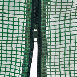 Relaxdays - Tunnel de croissance pliable avec fermetures éclair, 2,9 m de long, contre les parasites et les oiseaux, vert - Vue supplémentaire 7