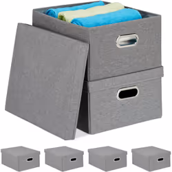 Le lot de 2 boîtes de rangement pratique crée de l’ordre dans chaque pièce. Qu'il s'agisse de sous-vêtements dans l'armoire, ...