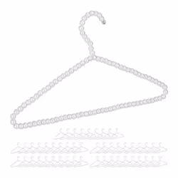 Cintres avec perles jeu de 50 T shirts blouses traverses pour pantalons et jupes 40 cm plastique bancs
