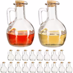 Ce set de huile et vinaigre est idéal comme accessoire de table pour accompagner salades, différents plats et buffets. Les bo ...