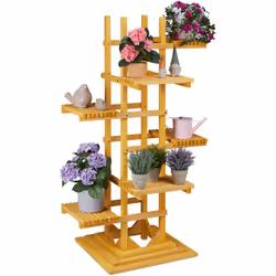 Posez surce bel escalier à plantes en bois d'épicéa vos plantes vertes et vosdécorations pour les mettre en valeur. Les 6 éta ...