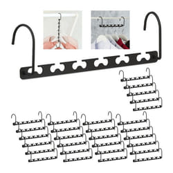 Cintre magique lot de 30 horizontal vertical pour un gain de place 26 cm organisateur en métal noir