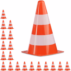 Ces cônes de signalisation peuvent être utilisés pour des exercices physiques, que ce soit en extérieur ou en intérieur. Ils  ...