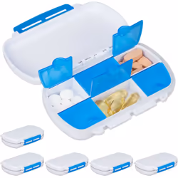 Ces boîtes pratiques pour pilules en jeu de 6 vous accompagnent lors de vos voyages, dans toutes activités en plein air ou au ...