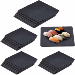 Impressionnezvos invités lorsque vous servez des mets avec ces assiettes décoratives enardoise. En plus des sushis, du fromag ...