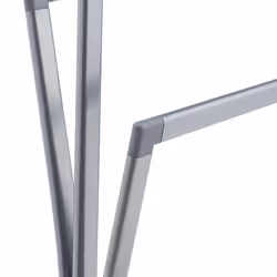 Porte-serviettes, 3 barres, HxLxP : env. 86,5 x 50 x 20 cm, pour salle de bain et toilettes invités, argenté - Relaxdays - Vue supplémentaire 6