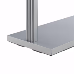 Porte-serviettes, 3 barres, HxLxP : env. 86,5 x 50 x 20 cm, pour salle de bain et toilettes invités, argenté - Relaxdays - Vue supplémentaire 7