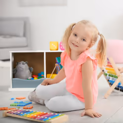 Relaxdays Étagère pour enfants, motif chiens, 2 compartiments, HxLxP : 33x60x34 cm, MDF, rangement chambre, multicolore