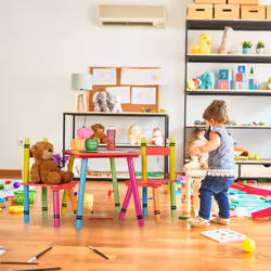 Relaxdays - Ensemble de table et de chaises pour vos enfants, en bois mdf, bambin, unisexe, multicolores