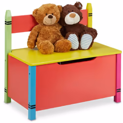 Cette banquette avec coffre de rangement est la solution idéale pour mettre de l’ordre rapidement dans la chambre de votre en ...
