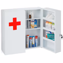 Cette armoire à pharmacie pratique vous permet de garder médicaments, pansements et matériel de premiers secours à portée de  ...