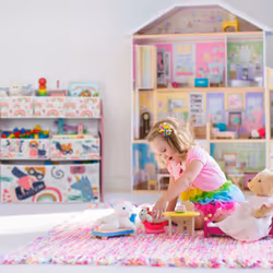 Tagère enfants à 6 tiroirs, pour fille, commode à jouets pour chambre d'enfant, hlp 66x63x30 cm, multicolore - Relaxdays