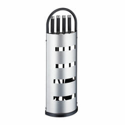 Relaxdays Serviteur de cheminée, 5 pièces, ustensiles cheminée avec tisonnier, pelle, balayette, pince & support, noir