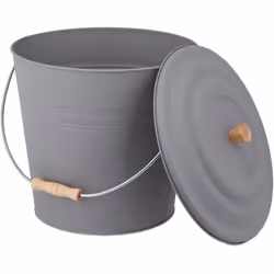 Le seau à cendres gris en acier revêtu par poudre est idéal en complément de vos accessoires de cheminée. La capacité du seau ...