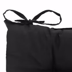 Relaxdays - Galette de chaise, lot de 4, 38 x 38 cm, coussins pour intérieur et extérieur, revêtement polyester, noire - Vue supplémentaire 6