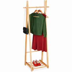 Rangez vos vêtements et évitez les plis grâce à cette élégante penderie : posez-la dans l’entrée, la salle de bain ou la cham ...