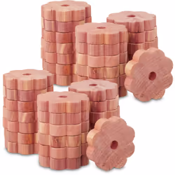 Chassez les mites efficacement de votre armoire avec ces anneaux anti-mites en bois de cèdre. Pour une protection optimale co ...