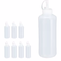 Apportez l'atmosphère authentique d'un restaurant américain à la maison avec ces bouteilles à sauce ! Les bouteilles en plast ...