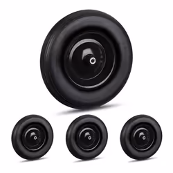 Roue de brouette 4.80 4.00-8 lot de 4 roue caoutchouc secours 6 adaptateurs pneu diable 100kg de charge noir