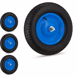 S’il vous faut une nouvelle roue pour votre brouette de jardin, faites l’acquisition de cette roue de diable 4.80 4.00-8 en j ...