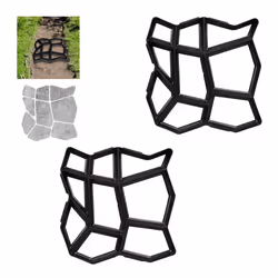 Moule de plâtre lot de 2 9 chambres pavés pour jardin moule pour béton noir HlP 4x42x42 cm