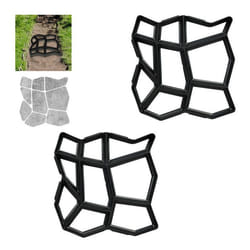 Moule de plâtre lot de 2 9 chambres pavés pour jardin moule pour béton noir HlP 4x42x42 cm