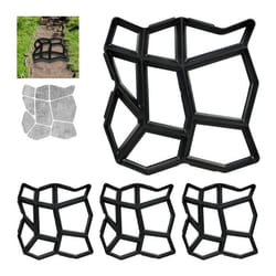 Moule de plâtre lot de 4 9 chambres pavés pour jardin moule pour béton noir HlP 4x42x42 cm