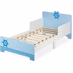 Ce lit simple est superbe pour que les enfants passent à un vrai lit. Grâce à la taille adaptée aux enfants, même les tous pe ...