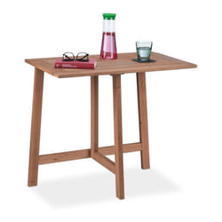 Relaxdays 10038660 table de jardin Marron Forme rectangulaire