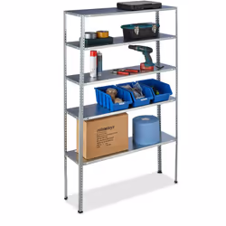 L'étagère à charge lourde offre beaucoup d'espace pour bien ranger votre garage, l’atelier, etc. Comme étagère de rangement d ...